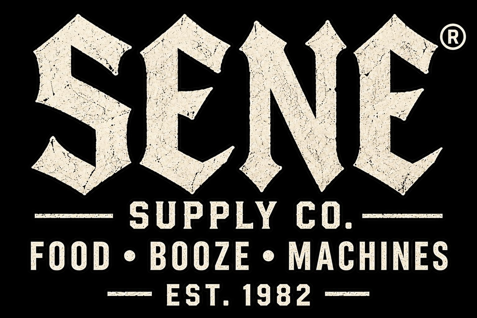 SENE Supply Co. — Food, Booze, Machines — Est. 1982
